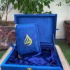 Fancy Quran e Pak-( Velvet With Wooden Rehl Box )