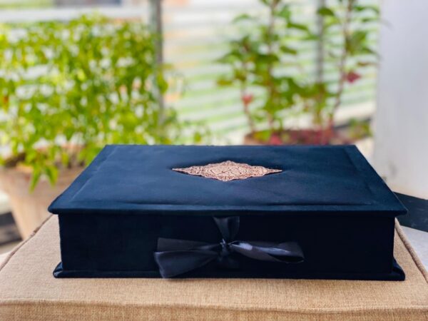 Bold letters Large Size Book Style box (Black Color)