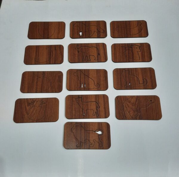 Kids Animals&Kids Fruit Drawing Stencils and Puzzles