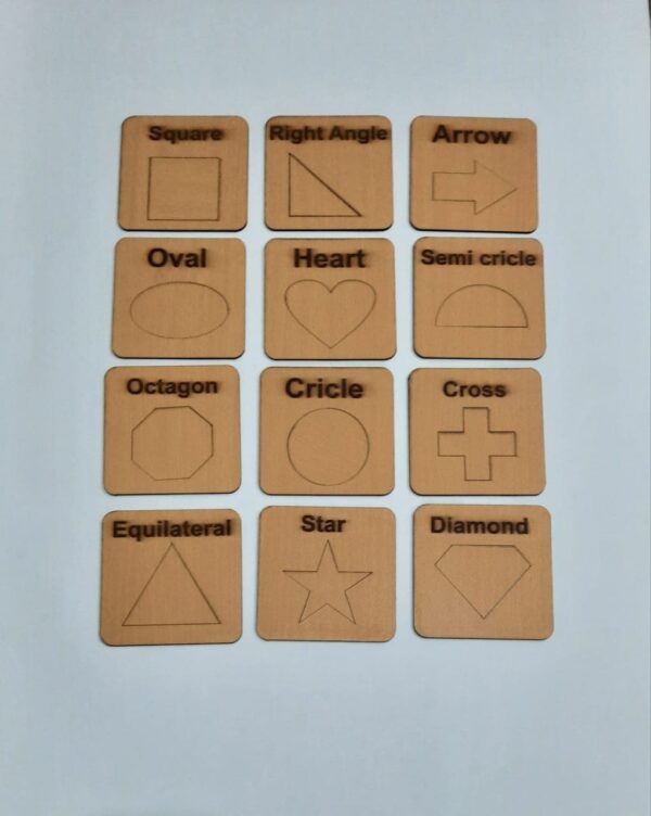 Shapes Drawing & Puzzles Stencils